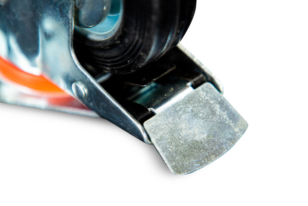 Колесо поворотное резина SCb 63 160 мм с тормозом (Y)