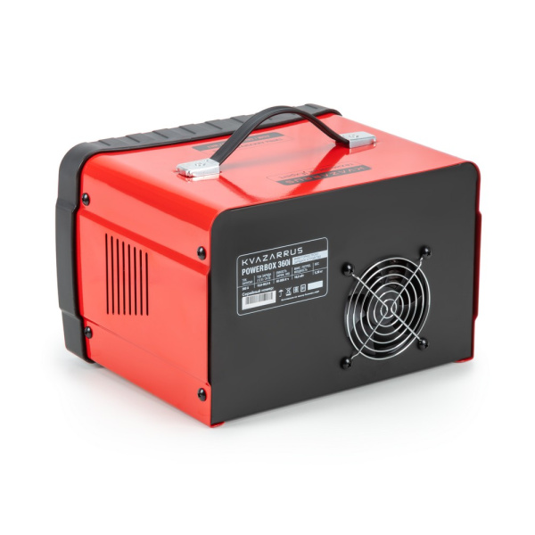 Инверторное пуско-зарядное устройство KVAZARRUS PowerBox 360i, таймер, пластиковый кейс