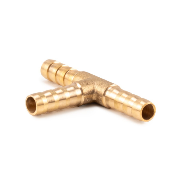 Тройник-соединитель латунный AERO ёлочка 6мм