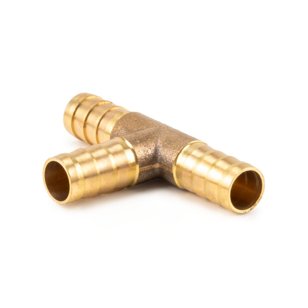 Тройник-соединитель латунный AERO ёлочка 9мм