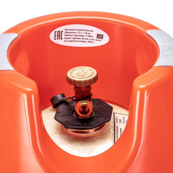 Баллон полимерно-композитный газовый, красный, 12 л (LPG/СУГ) RSV Composite