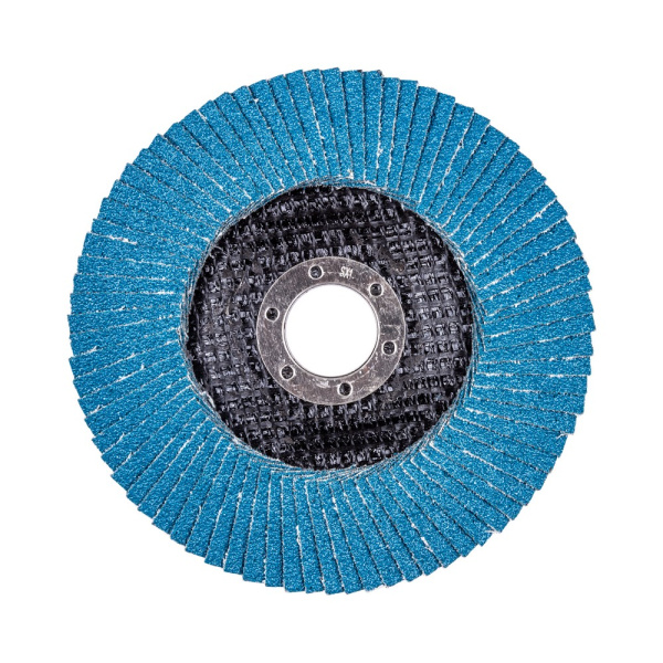 Круг лепестковый для шлифования по нержавеющей стали FTL Ergo 29 цирконий 125 х 22,2 мм P80