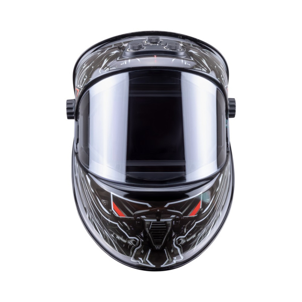 Маска сварщика КОРУНД МЕГА чёрная (ф-р MEGA, внеш. регулировка) в коробке