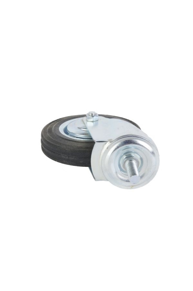 Колесо поворотное SCt 63 160 мм резина с болтом (F)