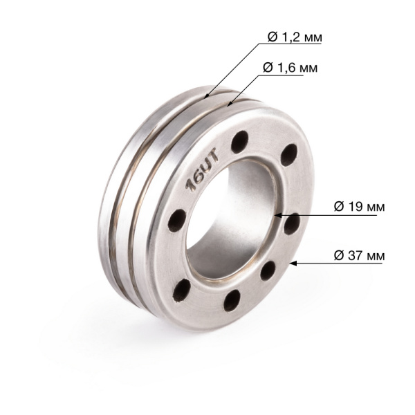 Ролик WECO 1.2/1.6 D=37х12 d=19 U