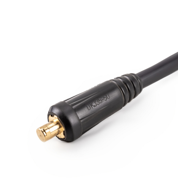 Кабель сварочный_ЭД 500А_Вилка 35-50, сеч. 50 мм2, 3 м