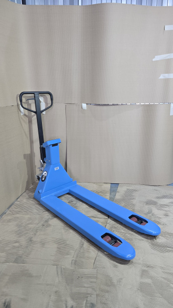 Тележка гидравлическая с весами и принтером неповоротный дисплей 2500 кг 1150 мм полиуретановые колеса TOR WH-25ES
