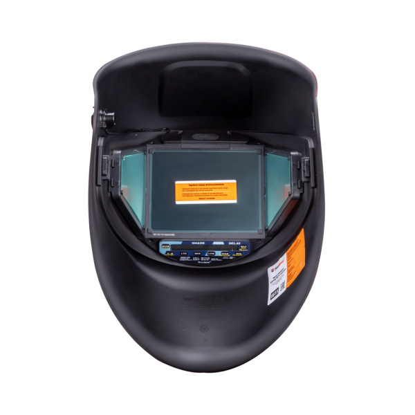 Маска сварщика КОРУНД МЕГА красная (ф-р MEGA LED) в коробке